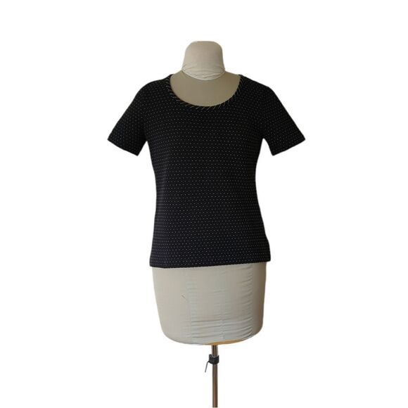St. John Polka Dot Short Sleeve Top - Picture 2 of 5
